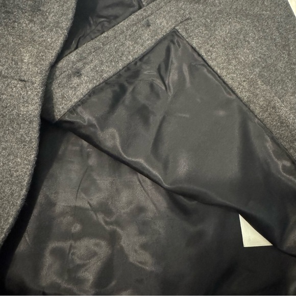 GAP Womens gray mini skirt 4 wool blend fully lined button Y2K 90s 2000s career - Picture 10 of 15